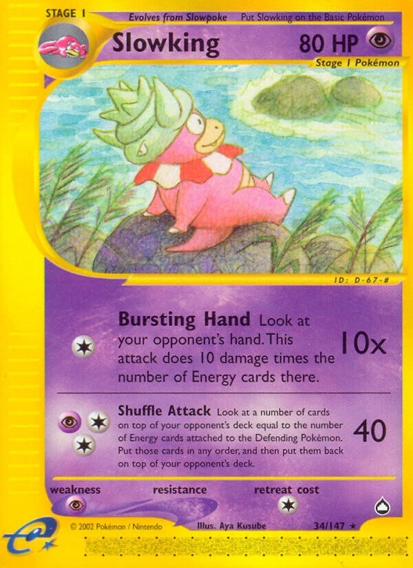 Image for Slowking (034/147) (Aquapolis) - Pokemon