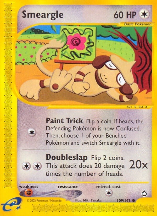 Image for Smeargle (109/147) (Aquapolis) - Pokemon
