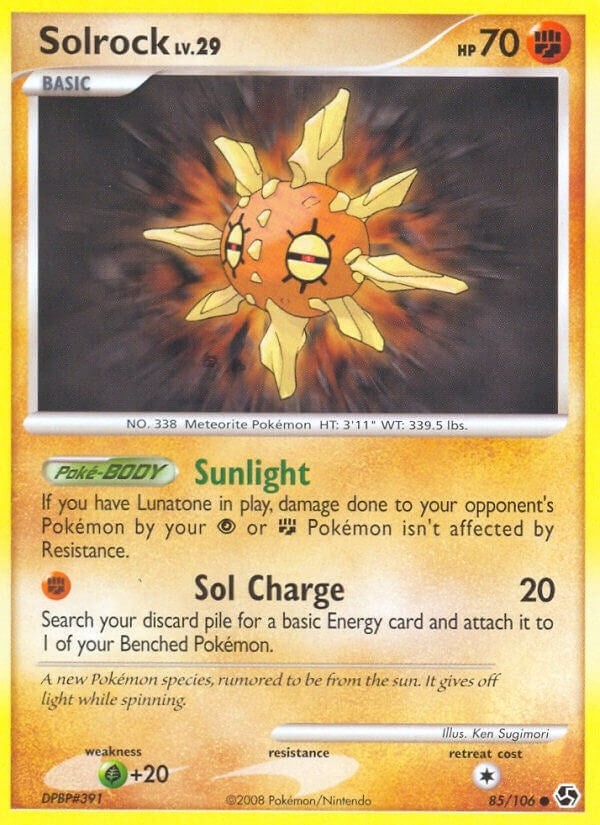 Image for Solrock (85/106) (Great Encounters) - Pokemon