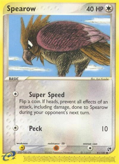 Image for Spearow (81/100) (Sandstorm) - Pokemon
