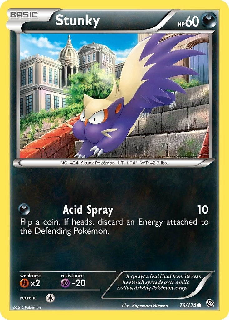 Image for Stunky (76/124) (Dragons Exalted) - Pokemon