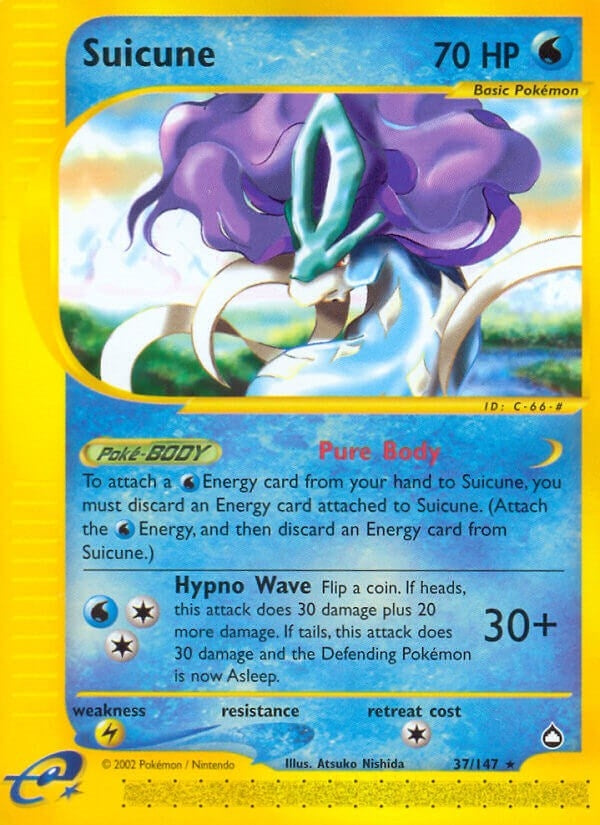 Image for Suicune (037/147) (Aquapolis) - Pokemon