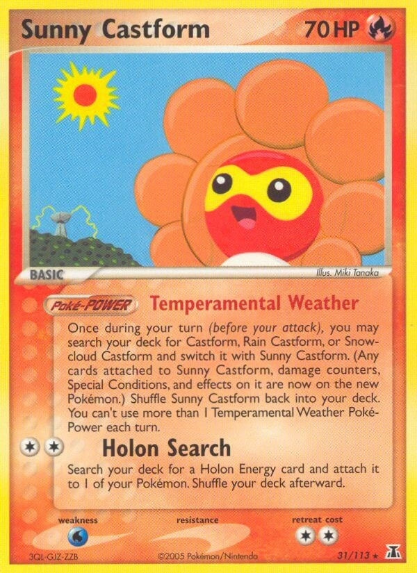 Image for Sunny Castform (31/113) (Delta Species) - Pokemon