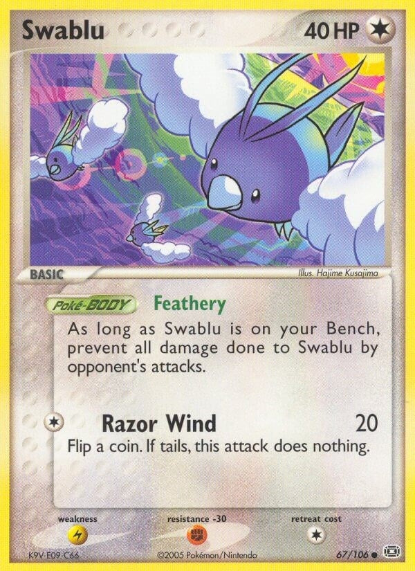 Image for Swablu (67/106) (Emerald) - Pokemon