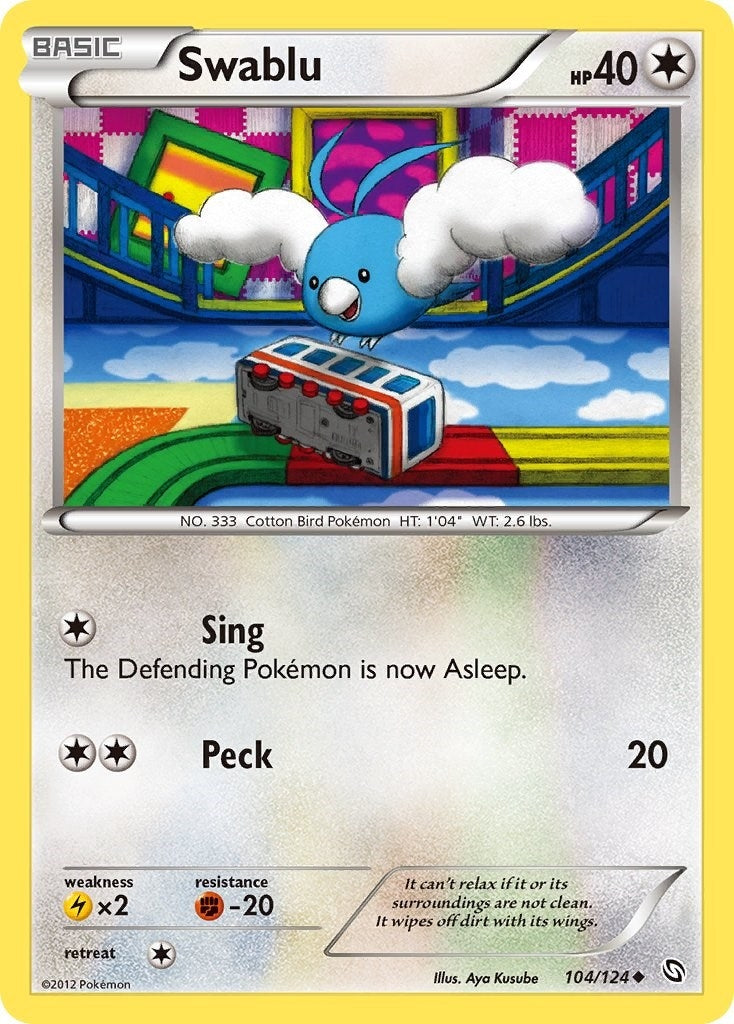 Image for Swablu (104) (104/124) (Dragons Exalted) - Pokemon
