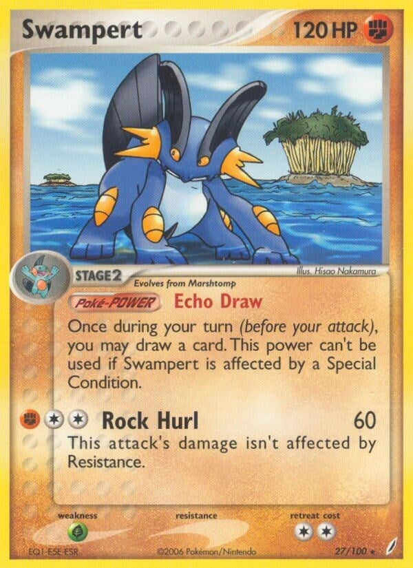 Image for Swampert (27/100) (Crystal Guardians) - Pokemon