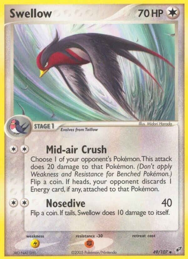 Image for Swellow (49/107) (Deoxys) - Pokemon