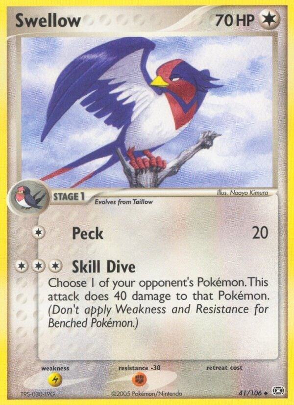 Image for Swellow (41/106) (Emerald) - Pokemon