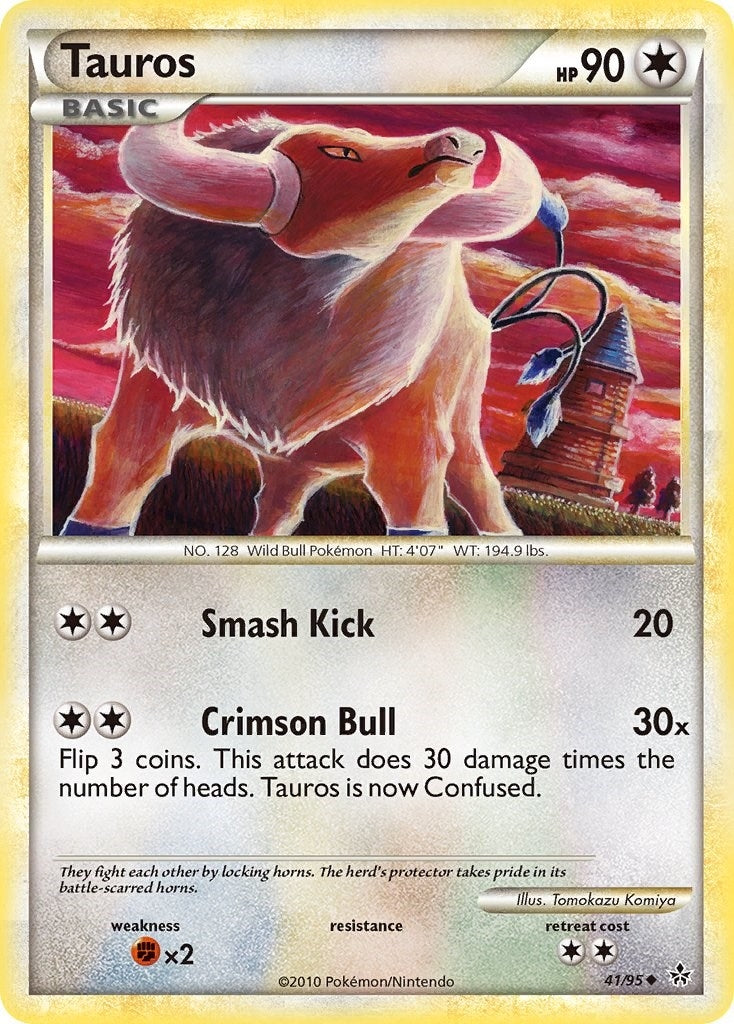 Image for Tauros (41/95) (Unleashed) - Pokemon