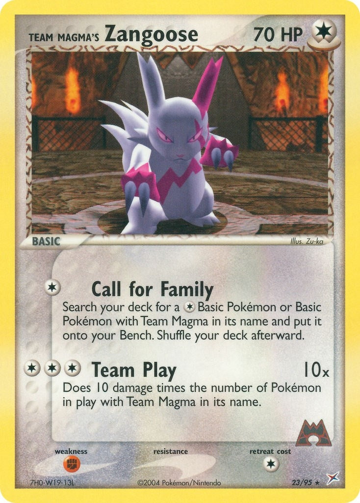 Image for Team Magma's Zangoose (23/95) (Team Magma vs Team Aqua) - Pokemon