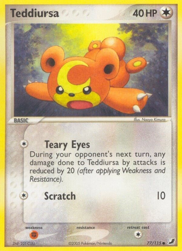 Image for Teddiursa (77/115) (Unseen Forces) - Pokemon