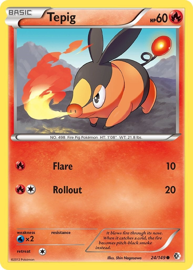 Image for Tepig (24/149) (Boundaries Crossed) - Pokemon