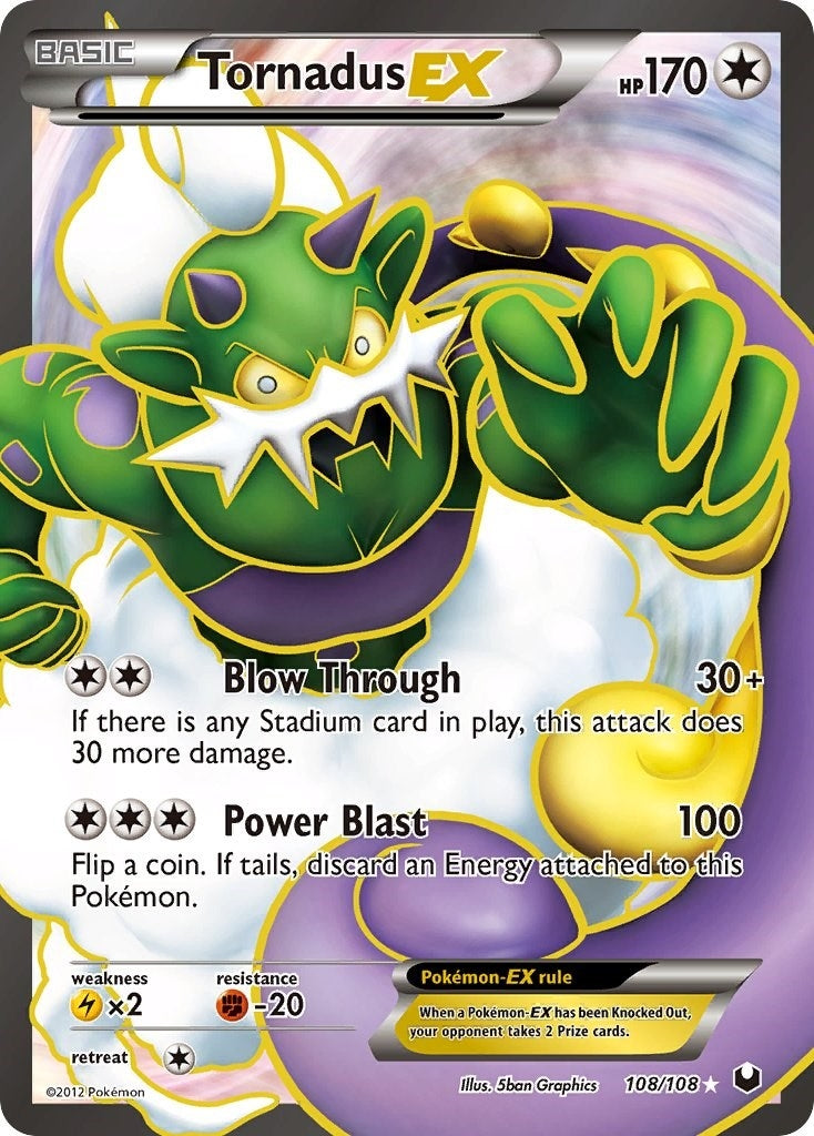 Image for Tornadus EX (108 Full Art) (108/108) (Dark Explorers) - Pokemon