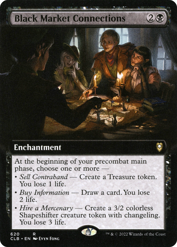 Black Market Connections (Extended Art) (620) (Commander Legends: Battle for Baldur's Gate)