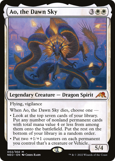 Ao, the Dawn Sky (2) (Kamigawa: Neon Dynasty)