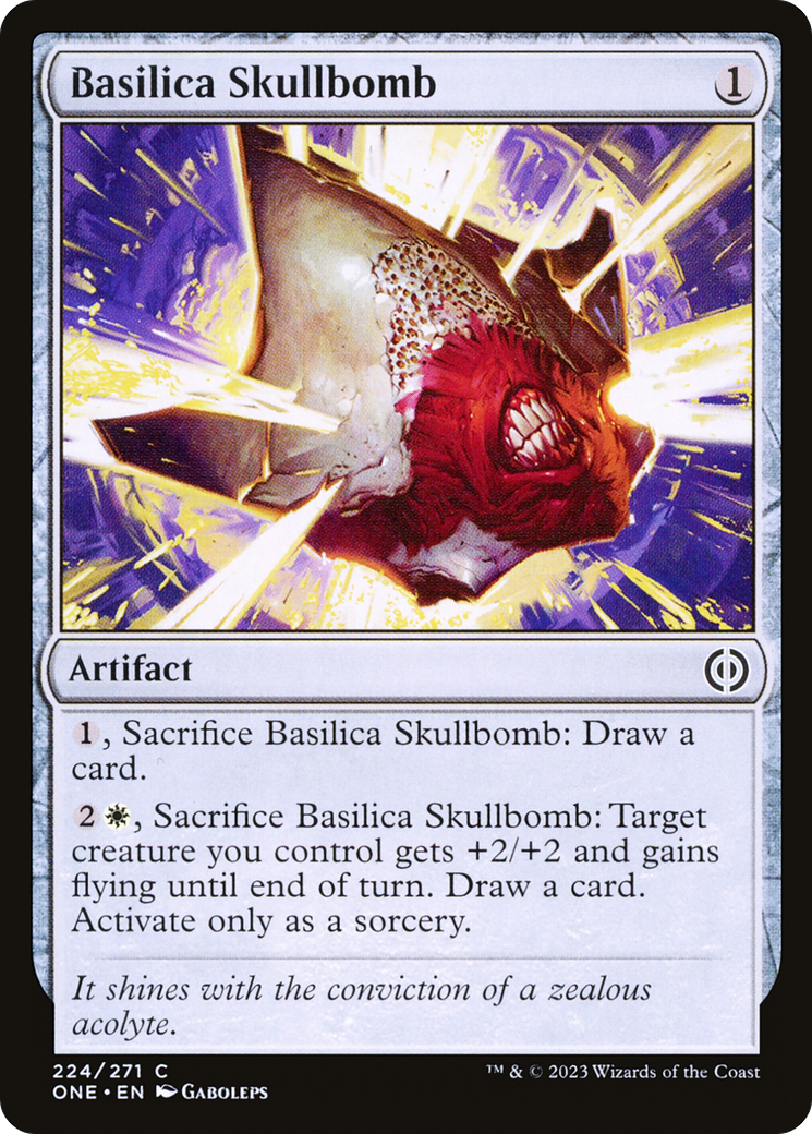 Basilica Skullbomb (224) (Phyrexia: All Will Be One)