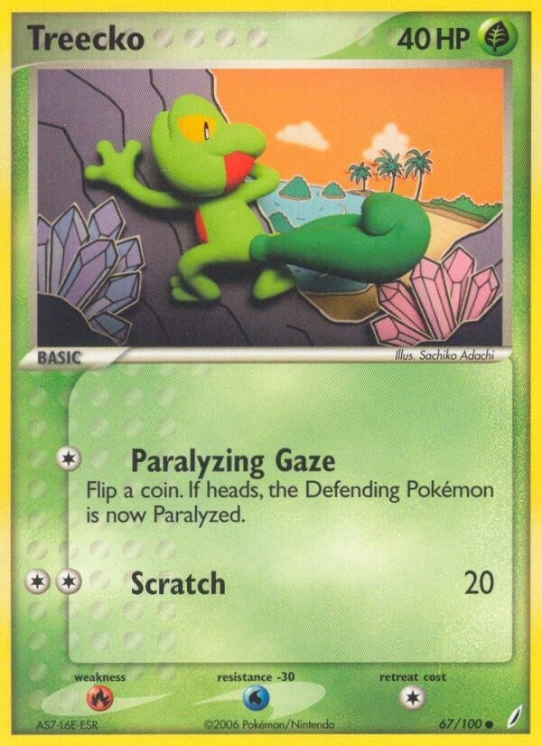 Image for Treecko (67/100) (Crystal Guardians) - Pokemon