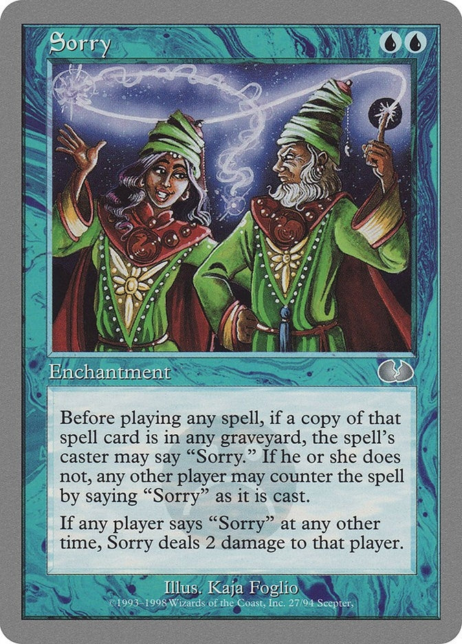 Sorry (27) (Unglued)
