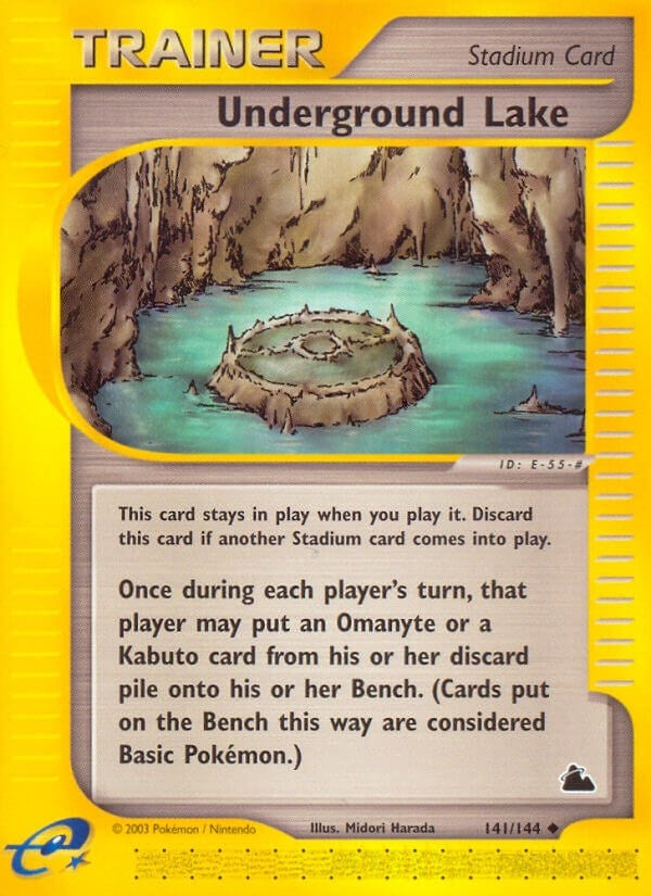 Image for Underground Lake (141/144) (Skyridge) - Pokemon
