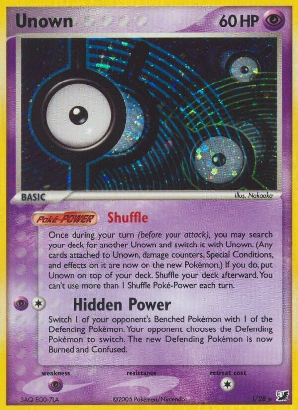 Image for Unown (I) (I/28) (Unseen Forces) - Pokemon
