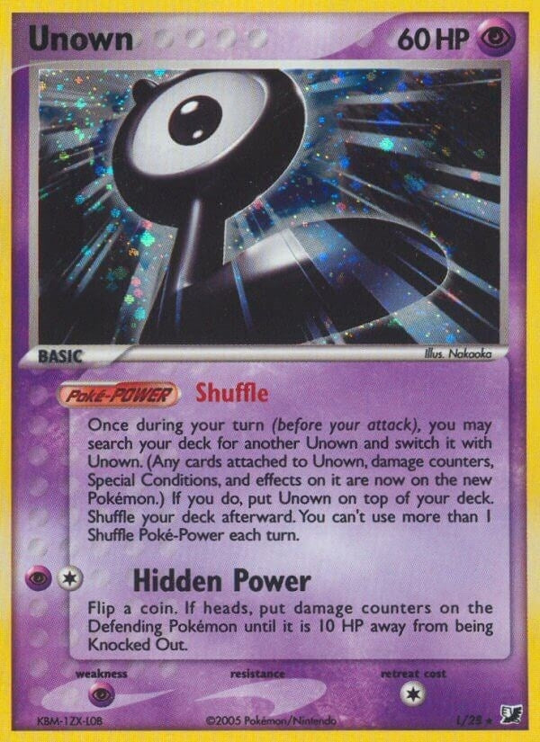 Image for Unown (L) (L/28) (Unseen Forces) - Pokemon