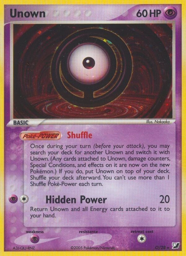 Image for Unown (O) (O/28) (Unseen Forces) - Pokemon