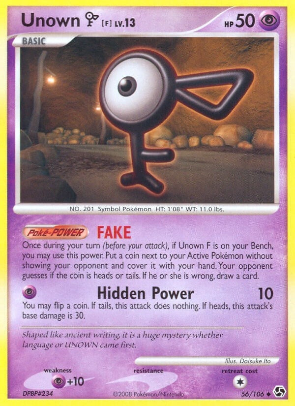 Image for Unown [F] (56/106) (Great Encounters) - Pokemon