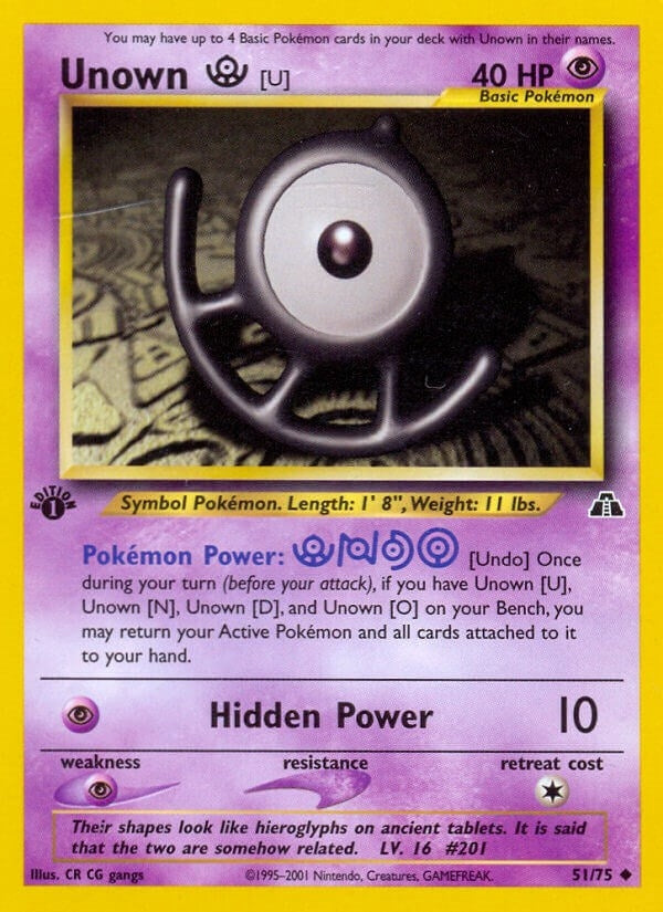 Image for Unown [U] (51/75) (Neo Discovery) - Pokemon