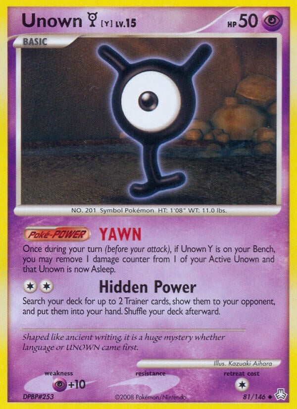Image for Unown (Y) (81/146) (Legends Awakened) - Pokemon