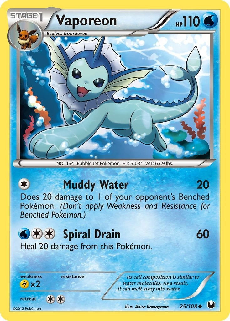 Image for Vaporeon (25/108) (Dark Explorers) - Pokemon