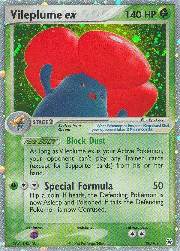 Image for Vileplume ex (100/101) (Hidden Legends) - Pokemon