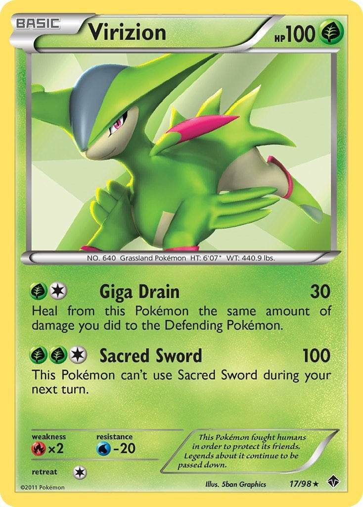 Image for Virizion (17/98) (Emerging Powers) - Pokemon