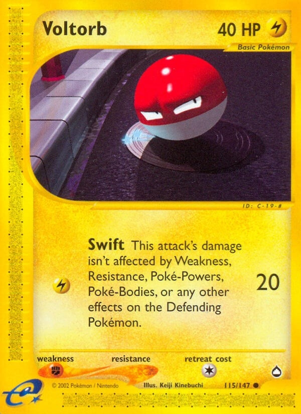 Image for Voltorb (115) (115/147) (Aquapolis) - Pokemon