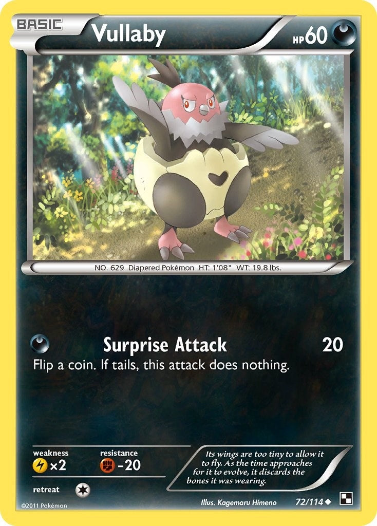 Image for Vullaby (72/114) (Black and White) - Pokemon