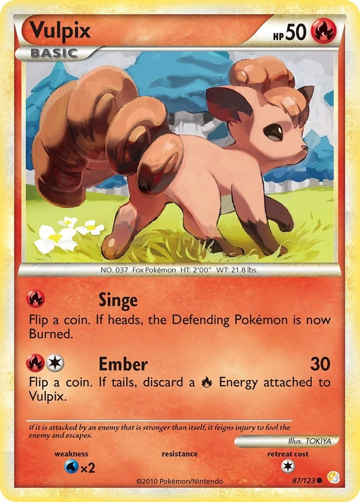 Image for Vulpix (87/123) (HeartGold SoulSilver) - Pokemon