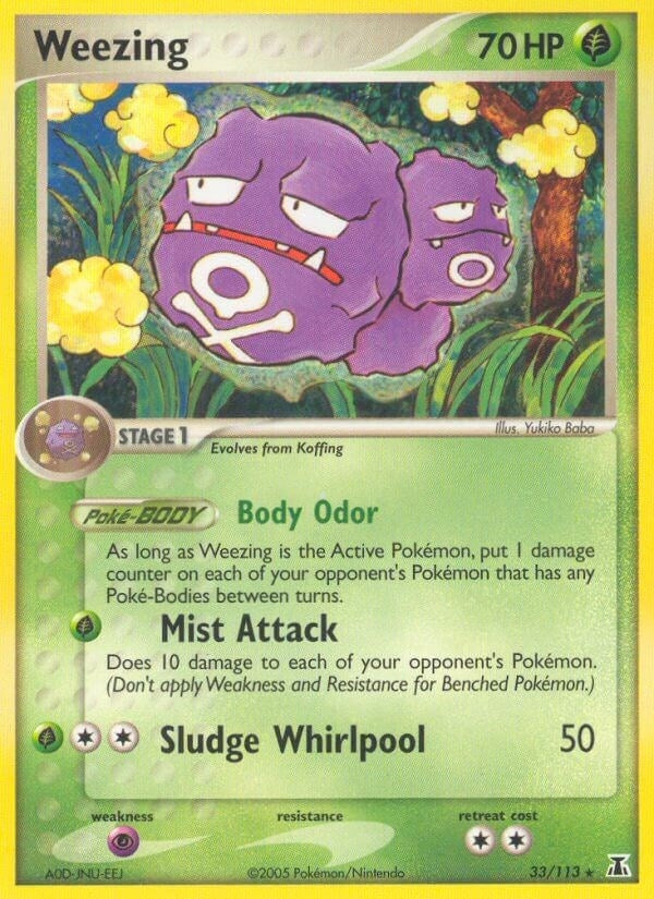 Image for Weezing (33/113) (Delta Species) - Pokemon