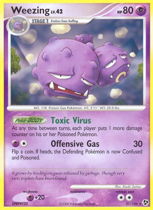 Image for Weezing (31/106) (Great Encounters) - Pokemon