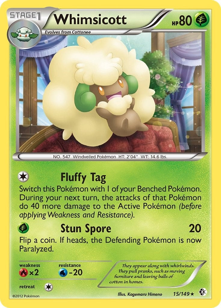 Image for Whimsicott (15/149) (Boundaries Crossed) - Pokemon