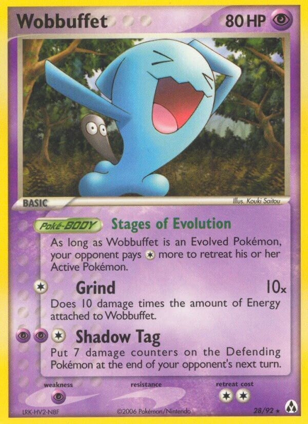 Image for Wobbuffet (28/92) (Legend Maker) - Pokemon