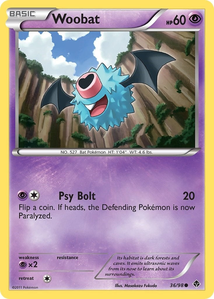 Image for Woobat (36/98) (Emerging Powers) - Pokemon