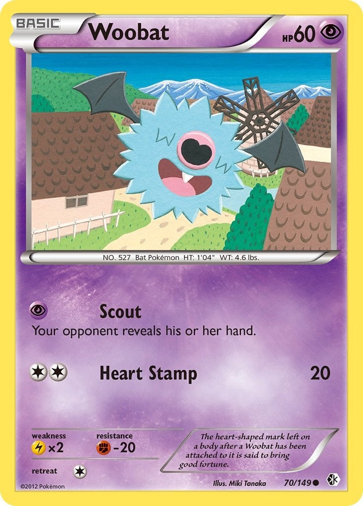 Image for Woobat (70/149) (Boundaries Crossed) - Pokemon