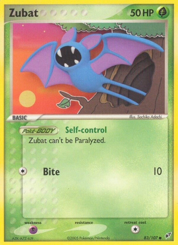 Image for Zubat (83/107) (Deoxys) - Pokemon