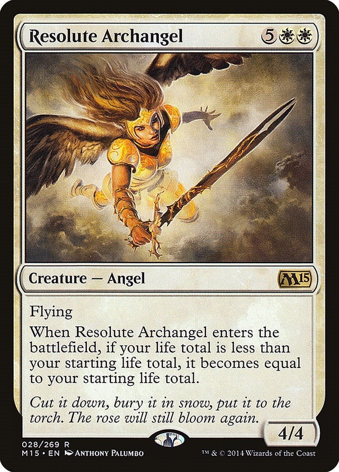 Resolute Archangel (28) (Magic 2015 (M15))