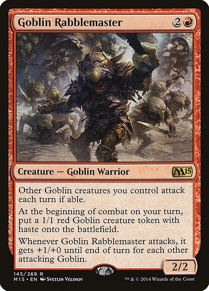 Goblin Rabblemaster (145) (Magic 2015 (M15))