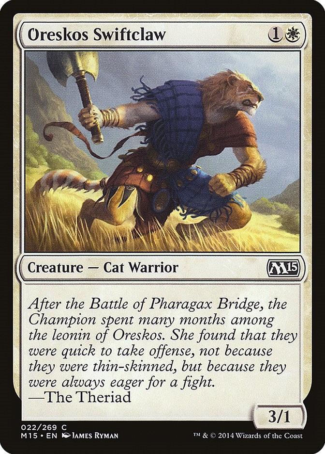 Oreskos Swiftclaw (22) (Magic 2015 (M15))