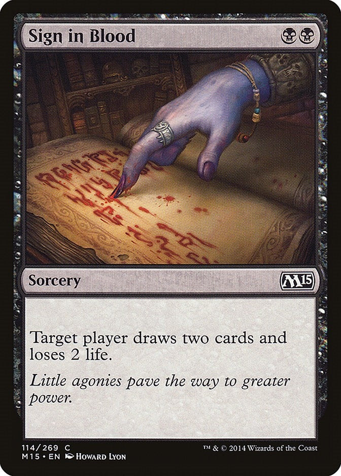 Sign in Blood (114) (Magic 2015 (M15))