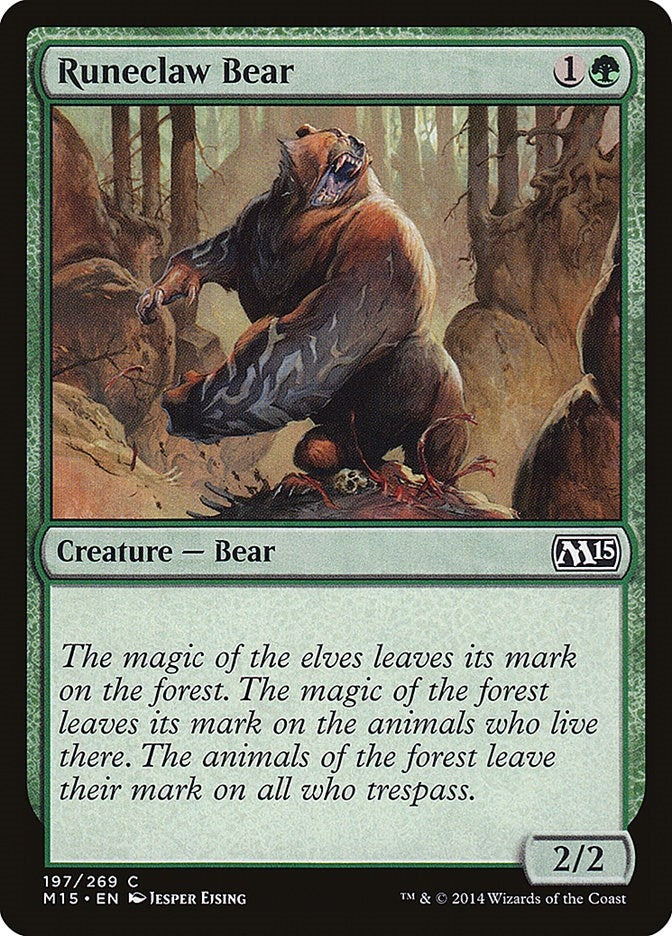 Runeclaw Bear (197) (Magic 2015 (M15))