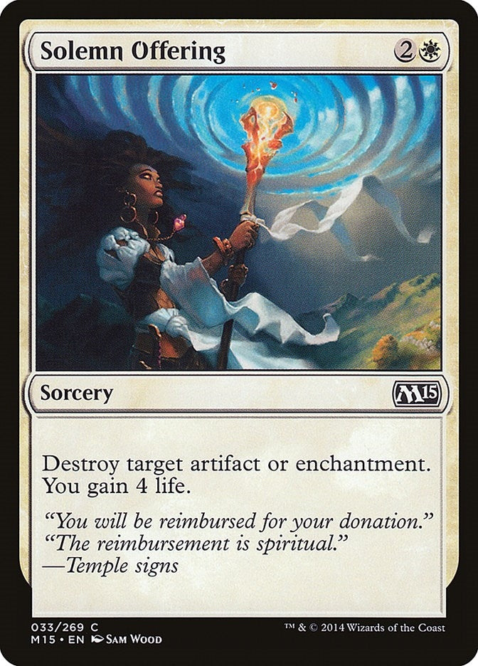 Solemn Offering (33) (Magic 2015 (M15))