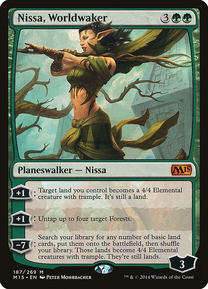 Nissa, Worldwaker (187) (Magic 2015 (M15))