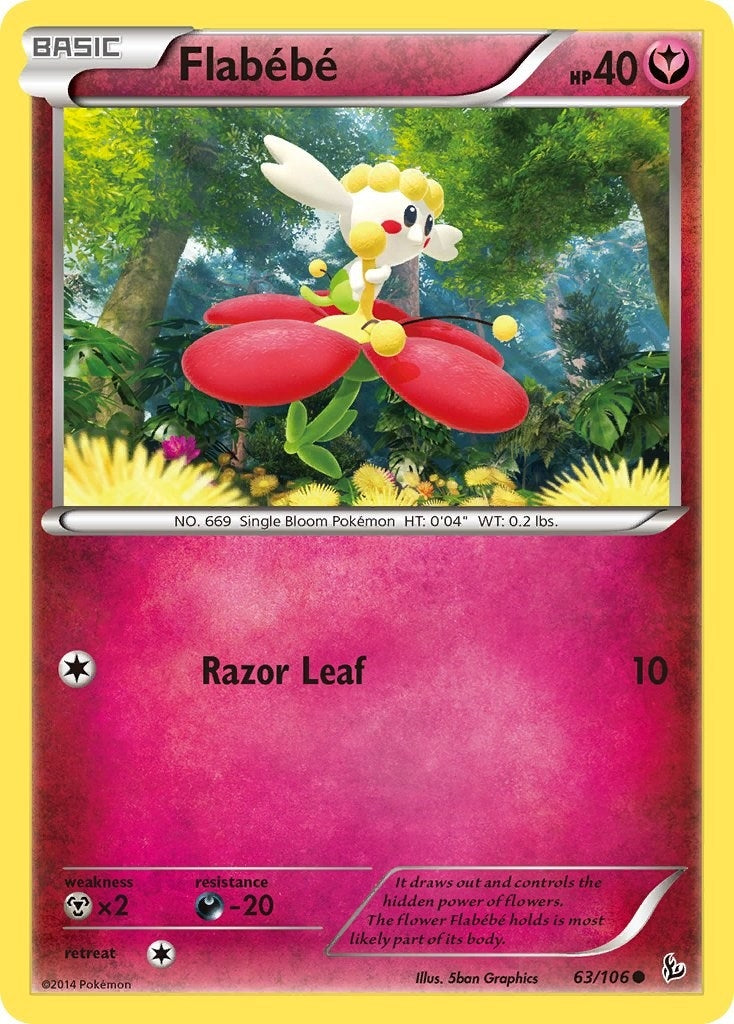 Image for Flabebe (63) (63/106) (XY - Flashfire) - Pokemon